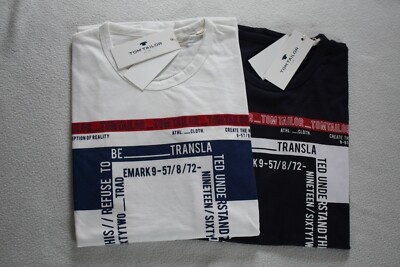 !!NEU: Tom Tailor Halbarmshirt T-Shirt Rundhals - Gr. M /L / XL / 2XL / 3XL !!