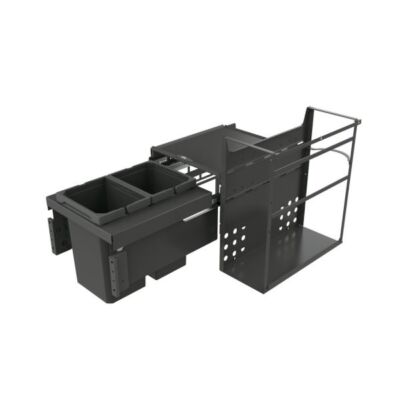 Cox  Base Q 360 S/400-2, Abfallsammler für Frontauszüge, anthrazit, H 360 mm