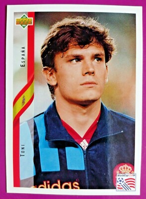 TONI, SPAIN-N.160-WORLD CUP USA 94 COLLECTIBLE CARD OF THE UPPER D.E.C.K.