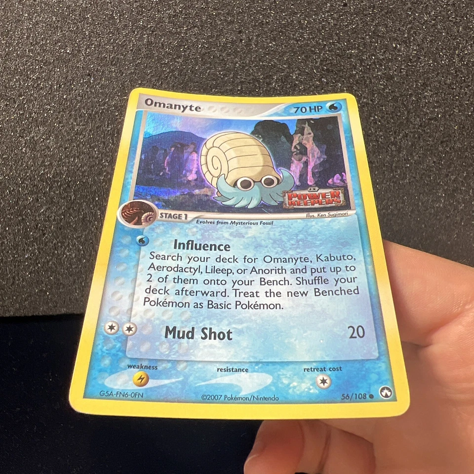 Omanyte 56/108 Reverse Holo Ex Power Keepers Pokémon Card - Image 3 of 4