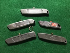 Lot of 5 Small  Utility Knives, Key Chain