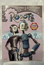 Robots coloring book RARE