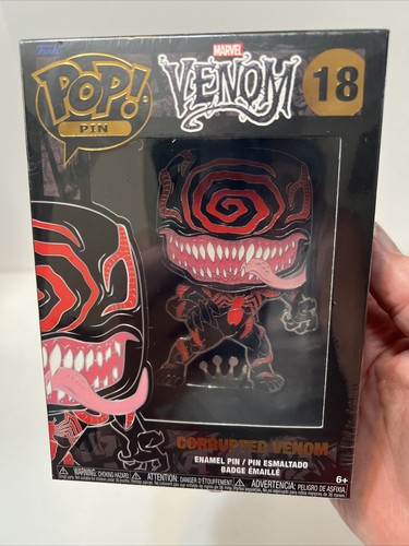 FUNKO POP! PIN Marvel - Spilla Smaltata Venom Corrotta #18 NUOVA SIGILLATA IN SCATOLA - Foto 3 di 5