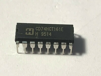  CD74HCT161E- HARRIS IC - CMOS Counter Single 4-Bit Sync Binary - DIP-16.