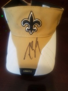 Drew brees autographed game worn visor | eBay
