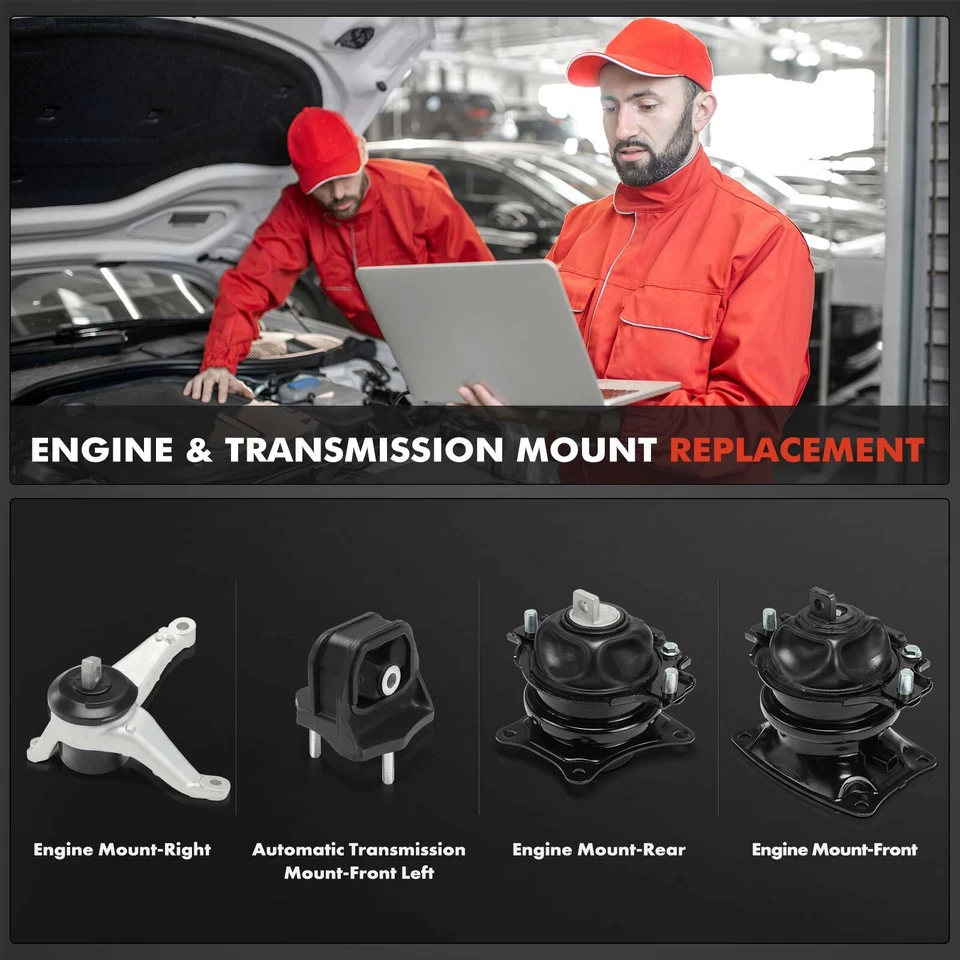 4x Motor y montaje de transmisión automática para Acura RDX 2013-2018 V6 3,5 L Foto 2 de 4