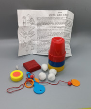 Adams CUPS and BALLS Magic Trick Set INSTRUCTIONS Key Puzzle - Mystery Item