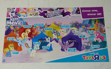MY LITTLE PONY Movie - Friendship Festival TOYS R US Promo Poster 2017 RARE