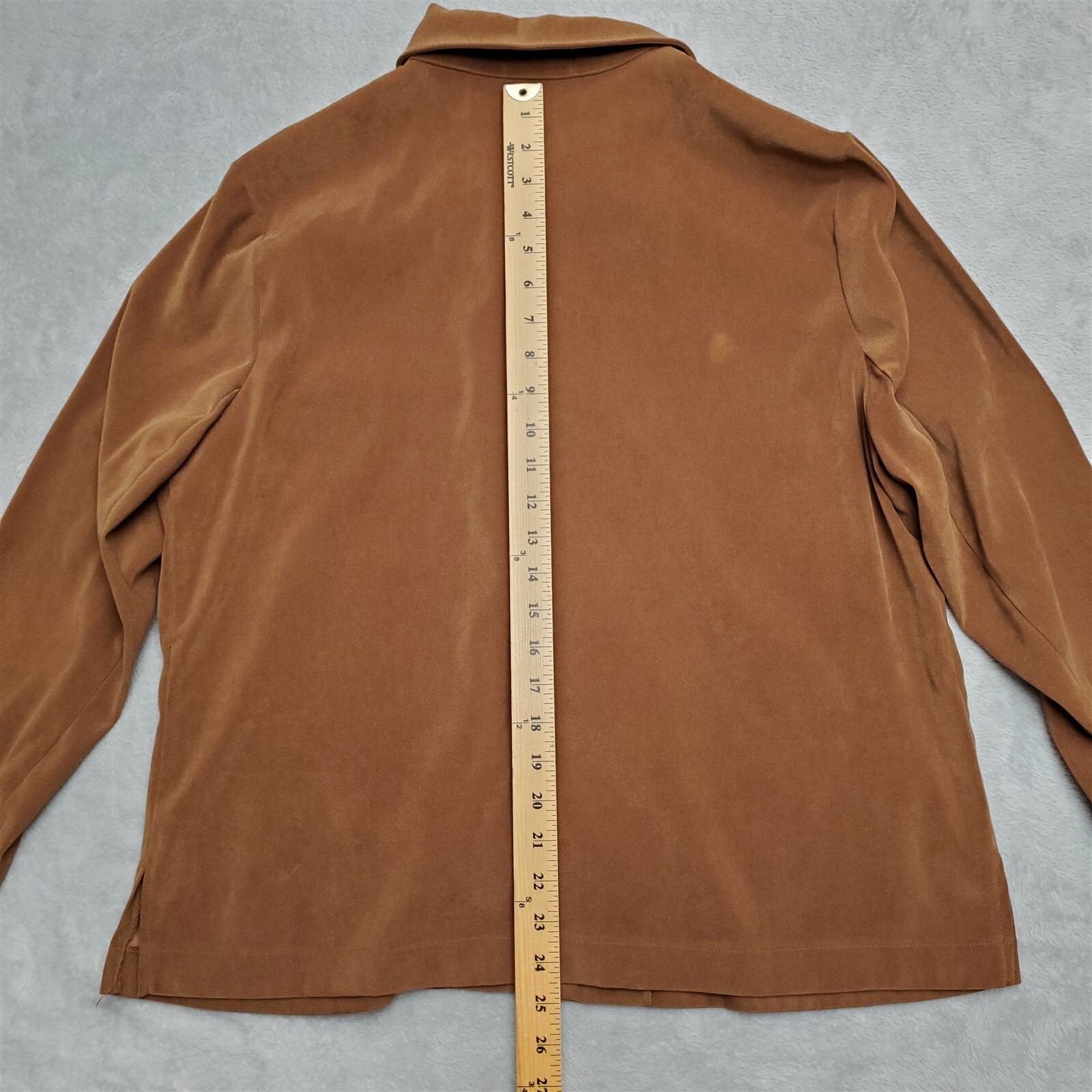 Notations Jacket Womens Extra Large Brown Full Zi… - image 10