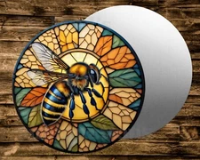 Metal  Round Sign  CUTE HONEY BEE   Wreath  Crafts & miniatures