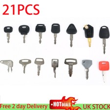 Key Master Plant Dumper Truck Excavator Set For Thwaites Lucas JCB Benford 21PCS