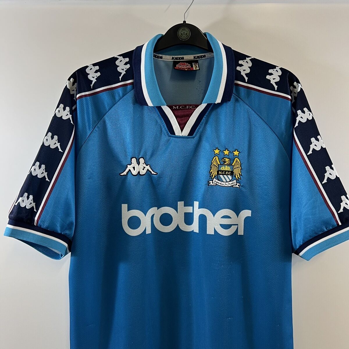 Manchester City Home Football Shirt 1997/99 Adults XL Kappa Manchester City Home Football Shirt 1997/99 Adults XL Kappa