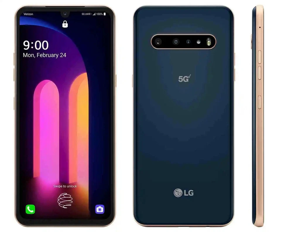 Unlocked LG V60 ThinQ 5G UW LM-600AM AT&T 6.8" 128GB 8GB RAM 64.0MP Phone - Image 3 of 3
