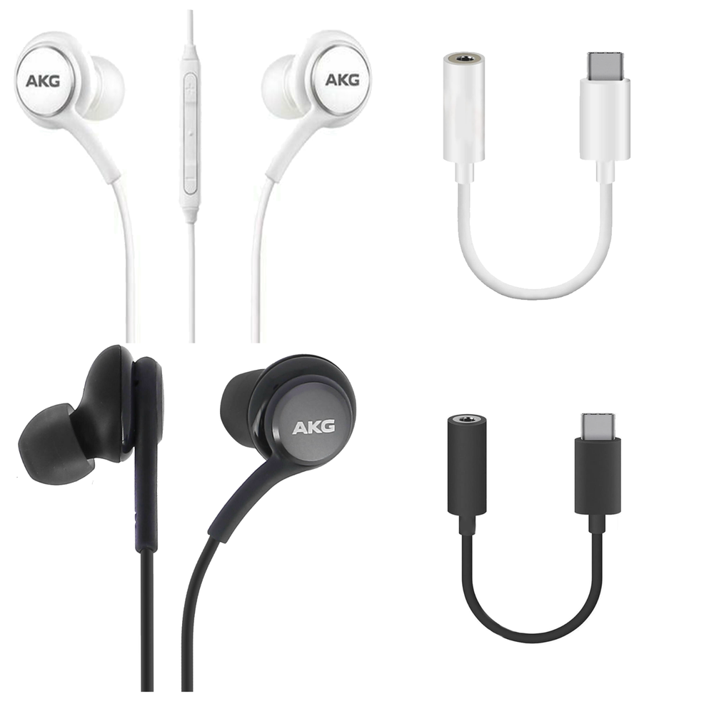 Akg Headphones for Xiaomi 13T / 13T Pro Microphone + USB-C Adapter White