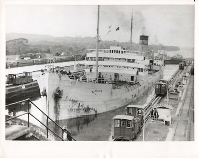 Finland Aruba Tanker Ship 1955 Press Photo Panama Canal Seaman Union *P106b