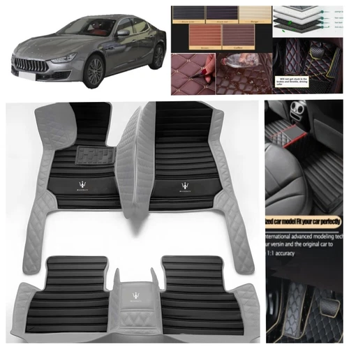 For Maserati Ghibli 2014-2024 Car Floor Mats Custom Foot Carpets Waterproof Mats - Imagen 11 de 38