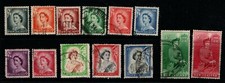 New Zealand 1953 1958 Queen Elizabeth II near complete to 5/-  Used