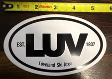Loveland Ski Area Sticker East 1937 Oval