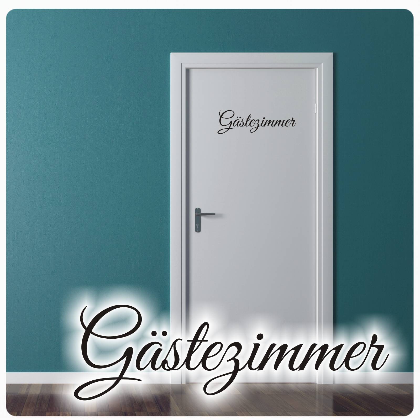 Wandtattoos auf Türen - Anleitung für Türtattoos - Wandtattoo Gästezimmer Tür Aufkleber Türaufkleber Schriftzug Wandtattoo Gäste