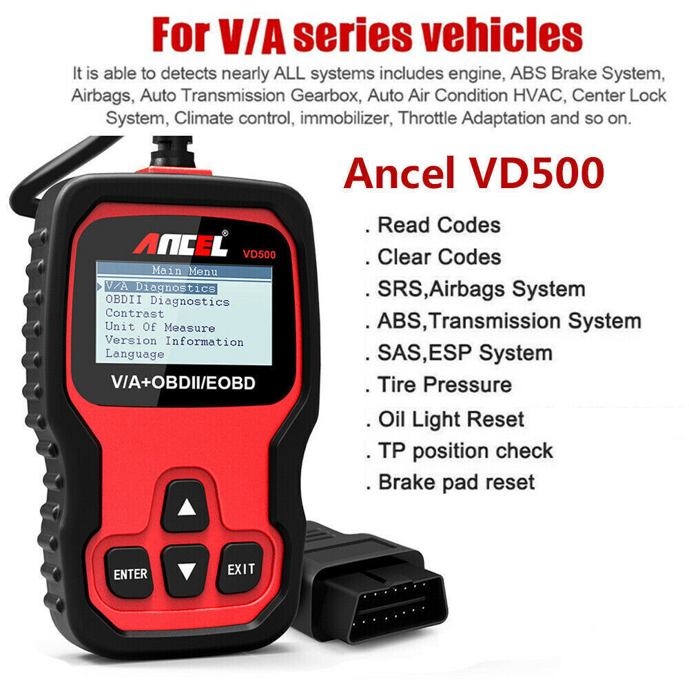 Automotive Professional ABS SRS Scanner Car Code Reader Engine