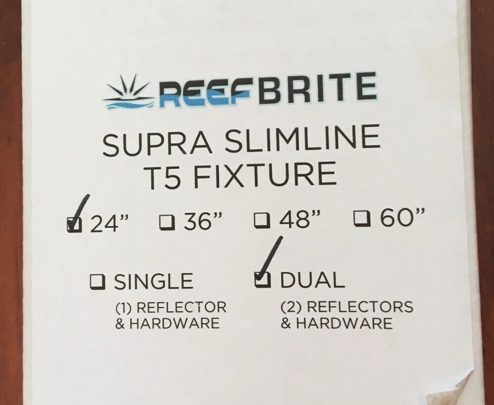 Reefbrite Supra Slimline T5 Dual Reflectors 24" Fixture NIB Free Shipping - Image 2 of 4