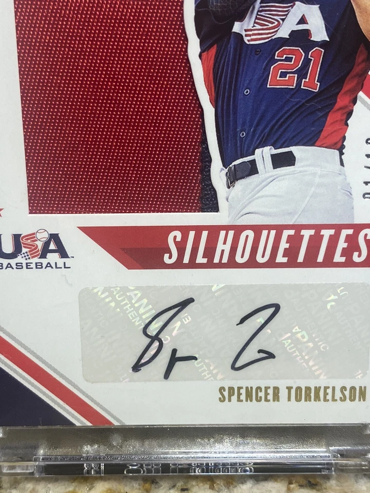 Spencer Torkelson 2020 Panini USA Stars & Stripes RC Patch AUTO 1/19 Rare 🔥🔥🔥 - Image 3 of 4