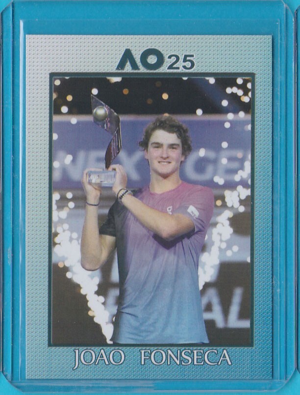 5/10 JOAO FONSECA RC 2025 AUSTRALIAN OPEN Tennis card FREE TOPPS