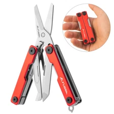 FLISSA 11-in-1 Multitool Scissor Multi Tool  Stainless Steel Knife Bottle Opener