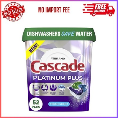 Cascade Platinum Plus 52 -Count Fresh Scent Dishwasher Detergent