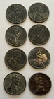 Lot of Eight (8) 1943 LINCOLN Steel Pennies Cents WW2 Era Coins
