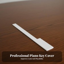 White Piano Key Top Precise Fit Piano Key Tops Long-Lasting for DIY Enthusiasts