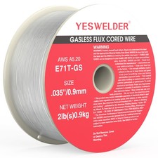 YESWELDER Gasless MIG Wire E71T-GS .030 .035 2LB 10LB 1-5pk Welding Flux Core