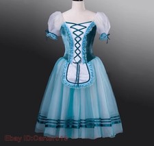 Adult Professional Long Ballet Dress Romantic Tutu Dance Performance Costumes