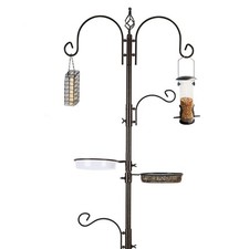 MIXXIDEA Bird Feeder Station Kit - 231 CM Bird Feeders Pole with 5-Prong Base, M
