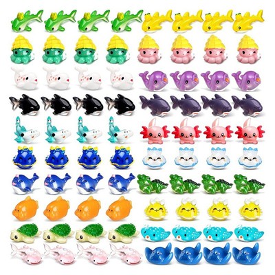 36 Mini-Meeresfiguren Aus Harz – Süße Meerestiere Für Aquarium, DIY & Deko