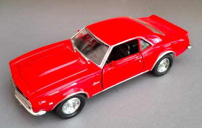 Welly Nex 1968 Chevrolet Camaro Z28 Rot unbespielt 1:34 Oldtimer Big Block Mopar
