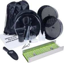 18Pcs Mini Sluice Box Gold Panning Kit, Portable Aluminum Alloy Mining Equipment