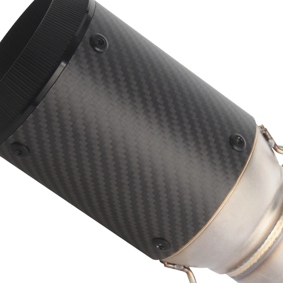 Sistema de tubulação de carbono para Honda CBR1000RR 2008-2016 silenciador pontas de escape link médio - Imagem 3 de 4