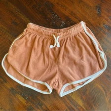 Rylee + cru Terry shorts in girl's size 10-12 100% cotton functional waistband