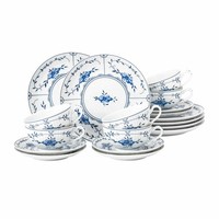 Seltmann Weiden Teeservice 18-Tlg. Klein Amina Strohblume Geschirr-Set Porzellan