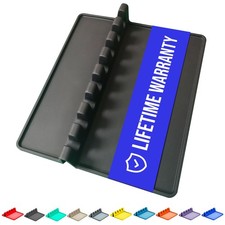 Black Silicone Spoon Rest for Stove Top with Drip Pad 1 Pack - Heat-Resista...