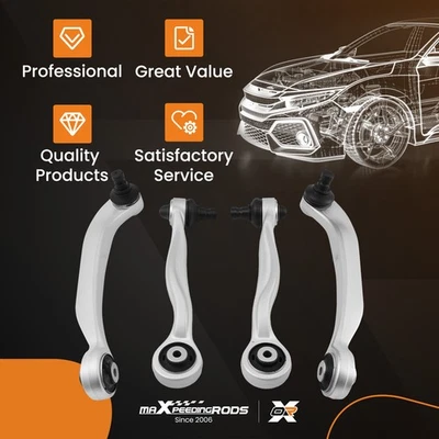 MAXPEEDINGRODS 4x Bras de Suspension en haut for audi a6 c6 + Avant a8 VW Phaéton 4E0407506B