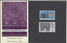 GB 1966 WESTMINSTER ABBEY PRIVATE PRESENTATION PACK SPECIAL LIMITED RARE DESIGN