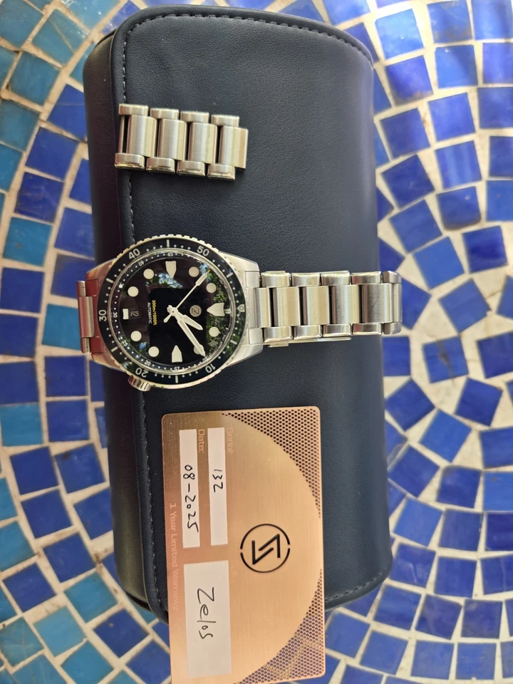 Reloj Zelos Mako 300m Buceo 'Ojo de Halcón' 40mm Piedra Azul Automático Foto 2 de 4