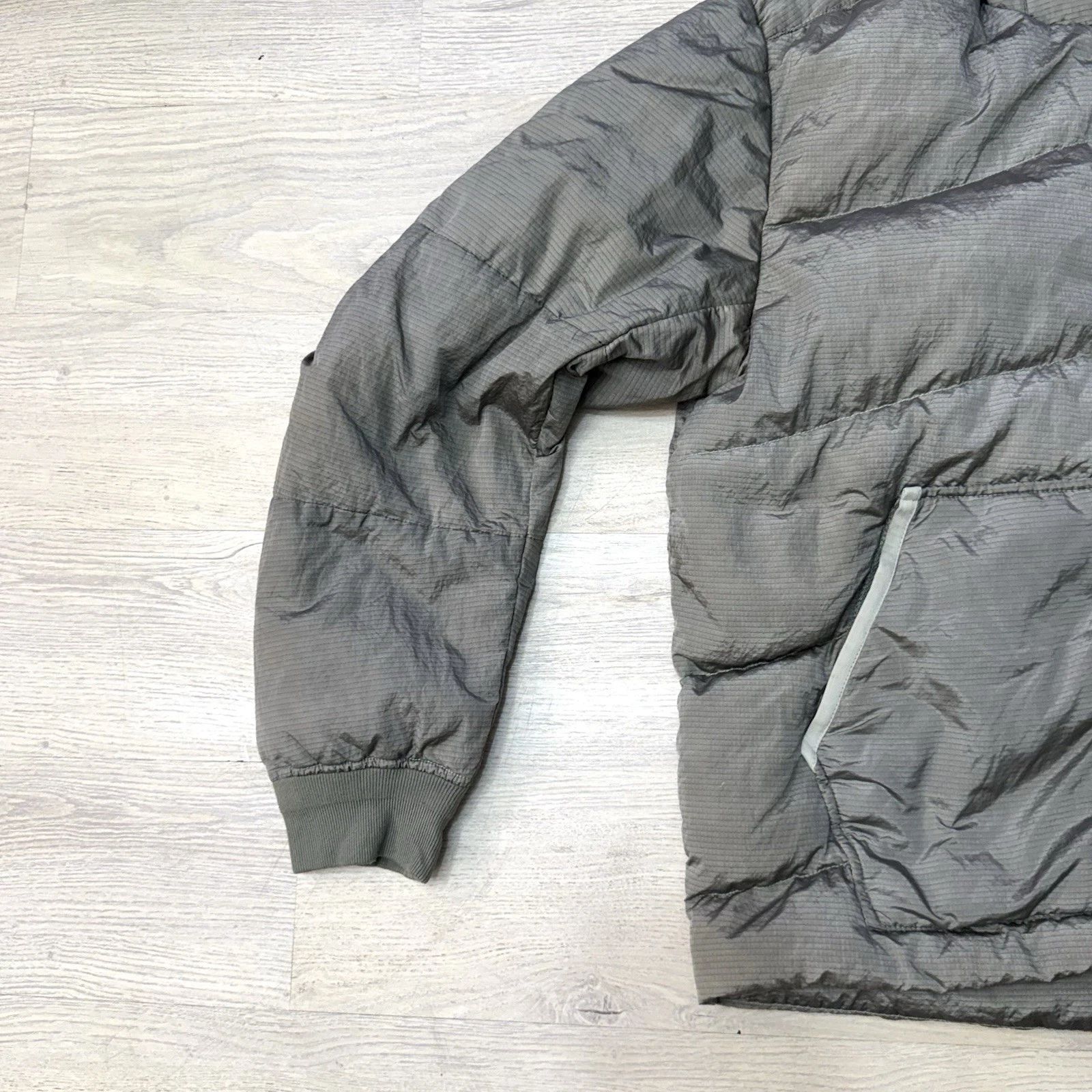 Stone Island Nylon Metal Watro Rip stop Down TC Green Graysh Sz M Jacket READ - product detail image 8