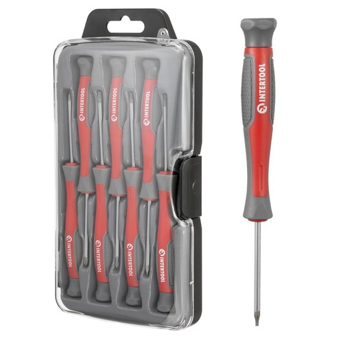 Precision Screwdriver Set, 7pc, Magnetic, Mini Screw Drivers, Flathead, Phill...