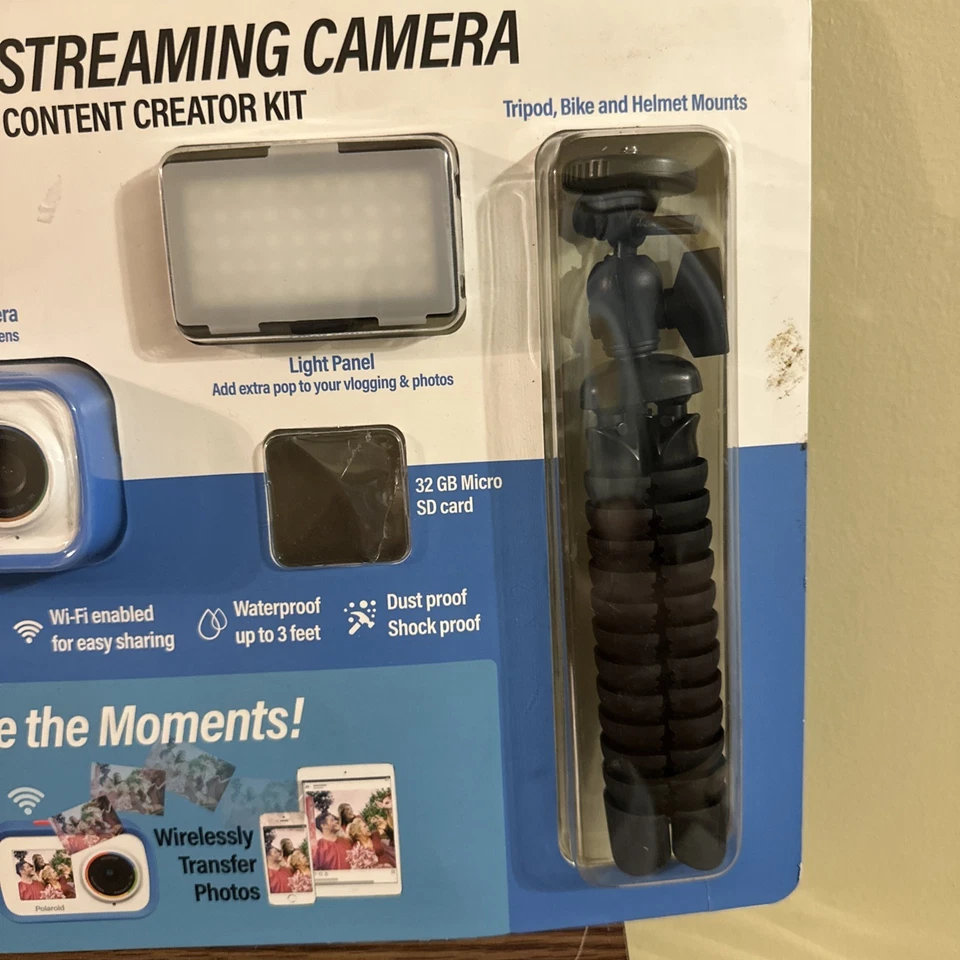 Polaroid 4k Streaming Camera - Content Creator Kit (SD Card Missing) - Image 3 of 4