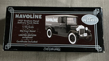 ERTL 1927 GRAHAM PANEL TRUCK BANK W/ CERTIFICATE 1:25 HAVOLINE  NEW  FREE SHIP