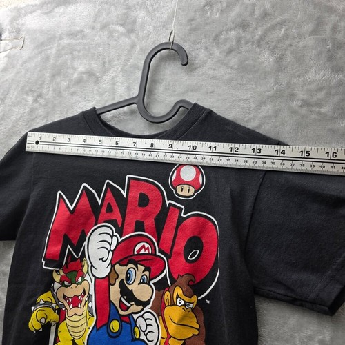 Super Mario Bros Boys T-Shirt Size 5/6 Black Graphic Tee Gently Used Donkey Kong - Picture 7 of 8