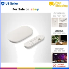 4K HDR TV Streamer Porcelain Smart Media Player with Voice Remote, 32GB Storage